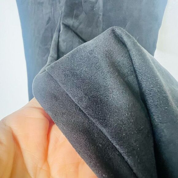 Express Black Soft Microsuede Feel Super High Rise Stretch Leggings NWT! - Picture 3 of 12
